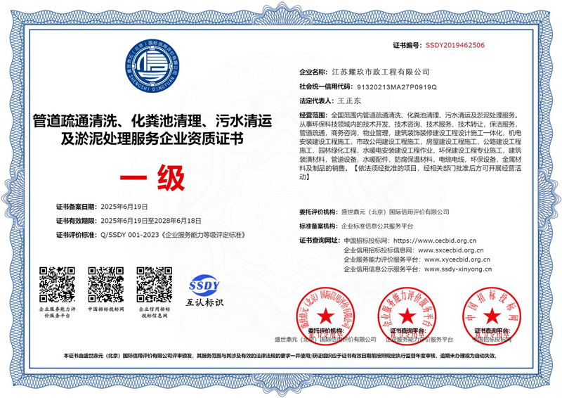 门头沟企业资质证书